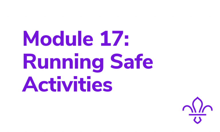 Module 17: Running Safe Activities